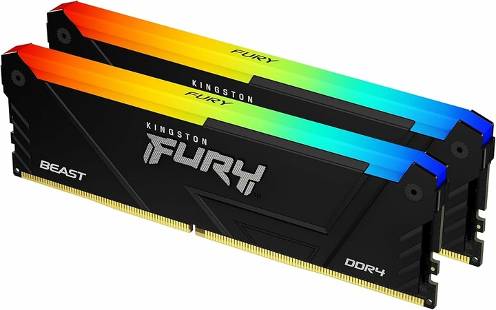 Kingston 金士頓 FURY Beast RGB DDR4 3600 64GB 32GB*2 KF436C18BBAK2/64