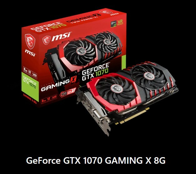 【二手】MSI 微星 GTX 1070 GAMING X 8G 紅龍版｜盒裝完整、功能正常、無挖礦