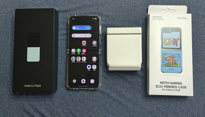 三星 Samsung Z Flip 5 256G 薄荷綠色 含保護殼*3