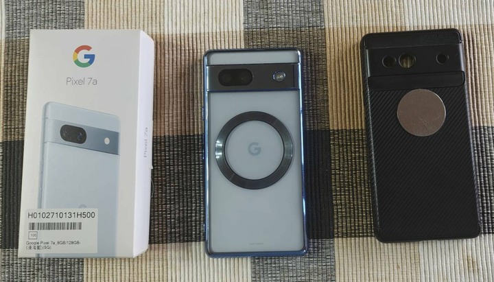 Google pixel 7a 128G 藍色 含保護殼*2