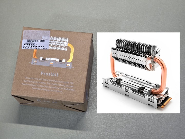 Cryorig 快睿 Frostbit 雙熱管M.2散熱器
