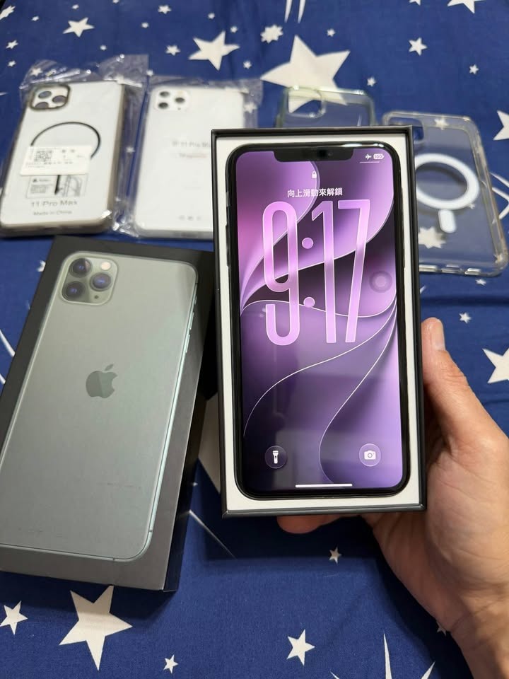 iphone 11 pro max 256G 原廠電池97%/全機包膜/夜幕綠