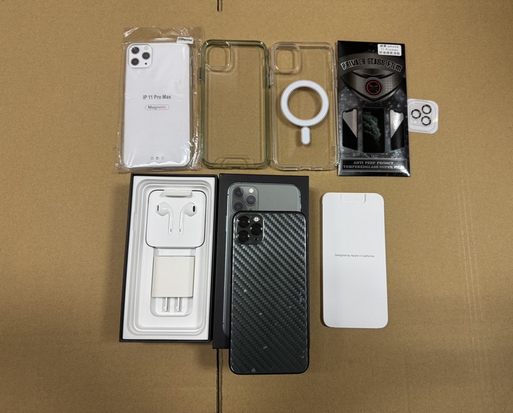 iphone 11 pro max 256G 夜幕綠/原廠電池98%/完整配件/全機包膜