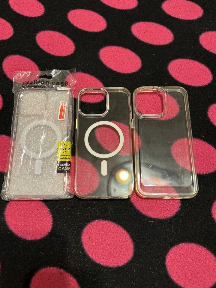 iphone 15 pro max 磁吸殼+透明殼*3個