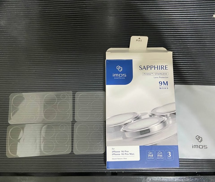 imos iphone 16 pro / 16pro max 相機底座貼*6張 / 共用14 pro跟15 pro系列