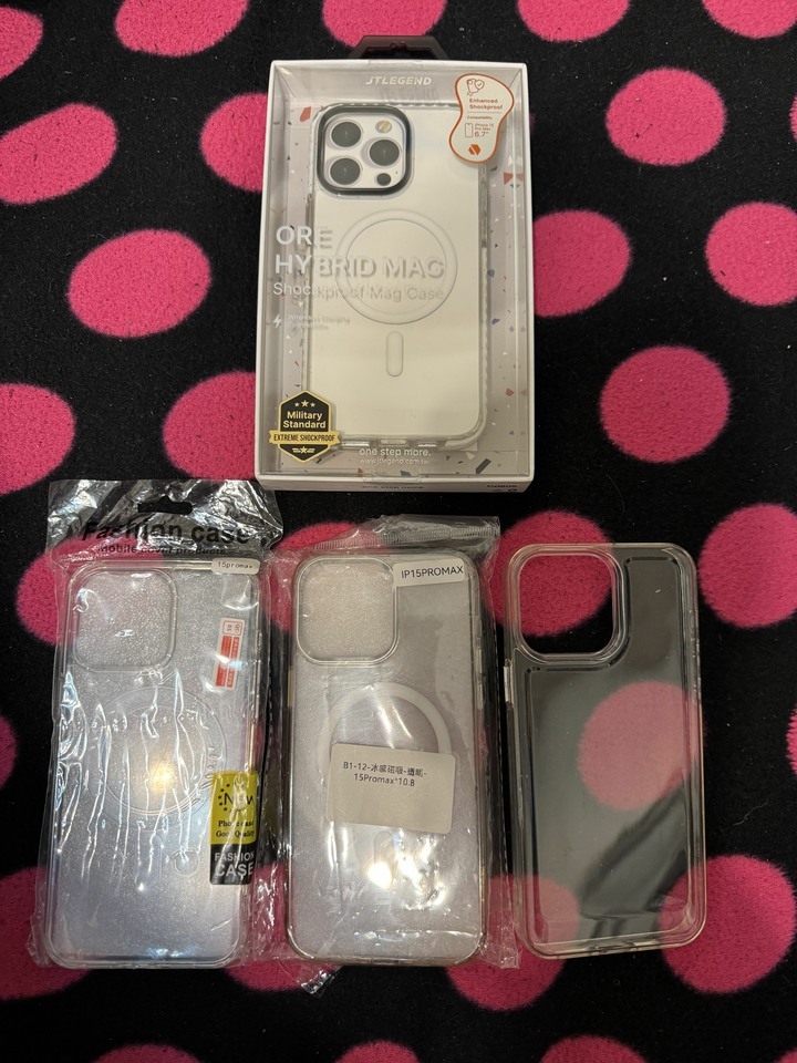 JTLEGEND Ore Hybrid Mag iPhone 15 Pro Max 磁吸防摔殼*4個