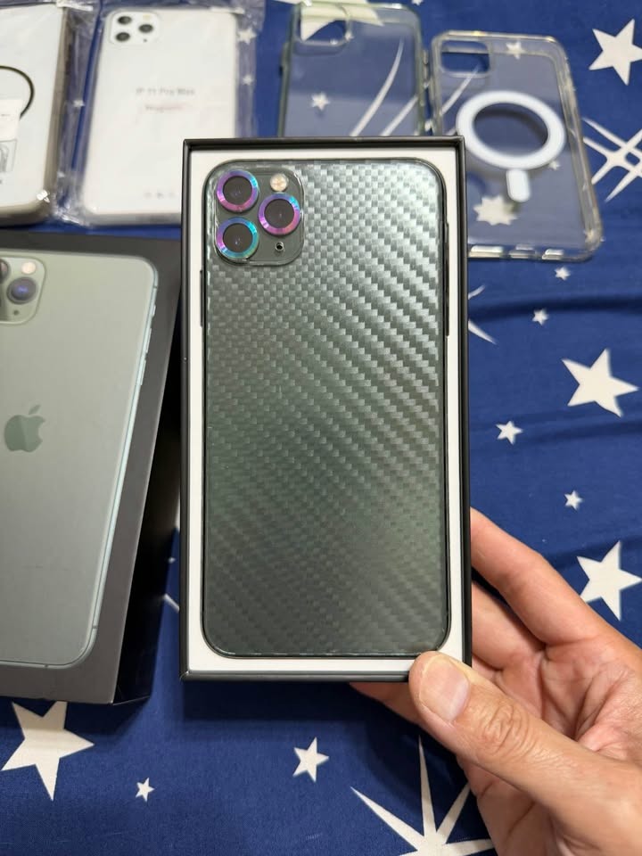 iphone 11 pro max 256G 原廠電池97%/全機包膜/夜幕綠