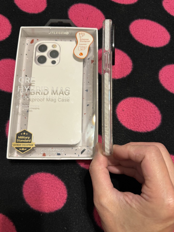 iPhone 15 Pro Max JTLEGEND 磁吸防摔殼(內層白防摔)
