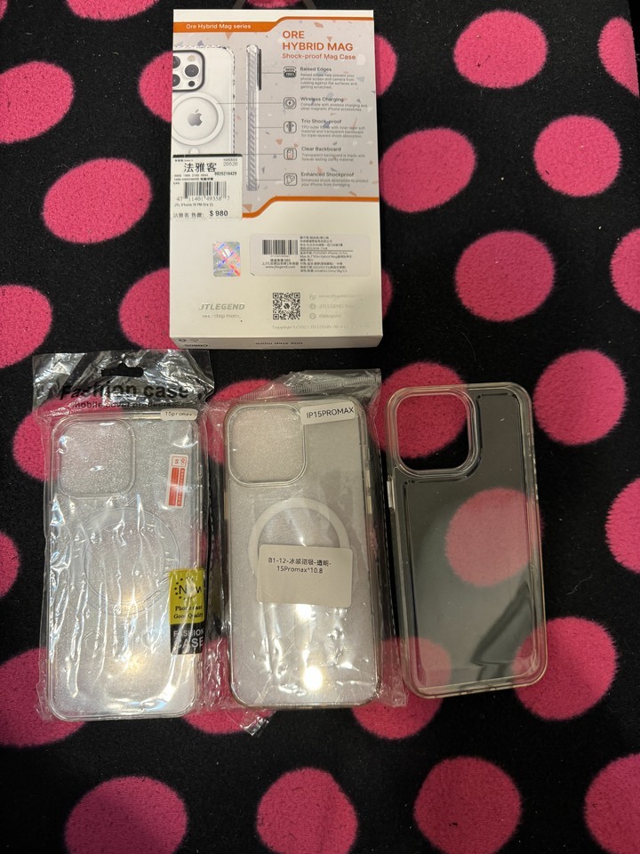 JTLEGEND Ore Hybrid Mag iPhone 15 Pro Max 磁吸防摔殼*4個