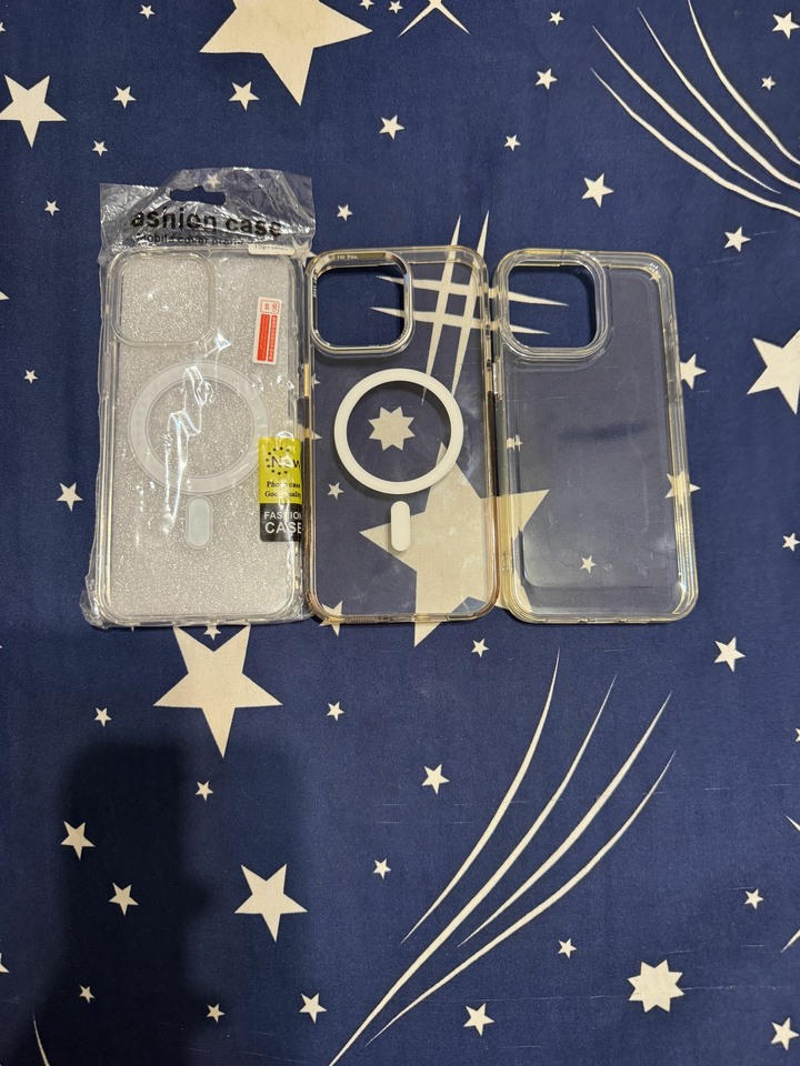 iphone 15 pro max 磁吸殼+透明殼*3個