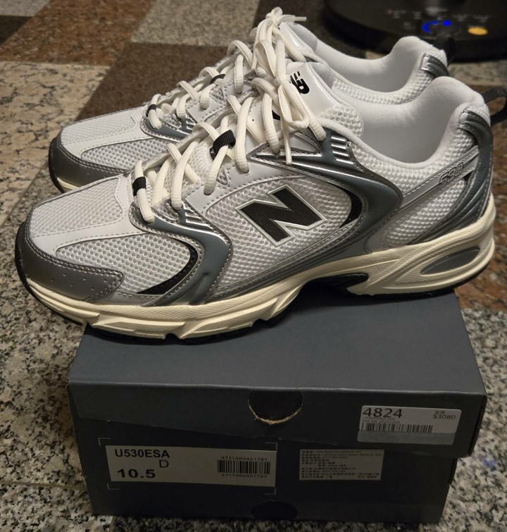 NEW BALANCE NB 休閒鞋 男鞋 女鞋 運動鞋 黑銀 U530ESA-D楦 US10.5-28.5CM