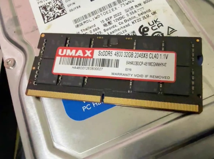 ddr5 32gb 筆記型記憶體 原廠終身保固