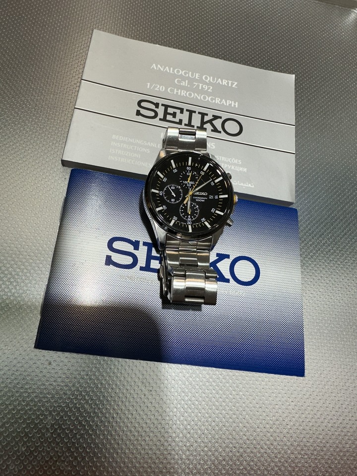 SEIKO精工 潮流經典三眼計時腕錶SNDC85P1