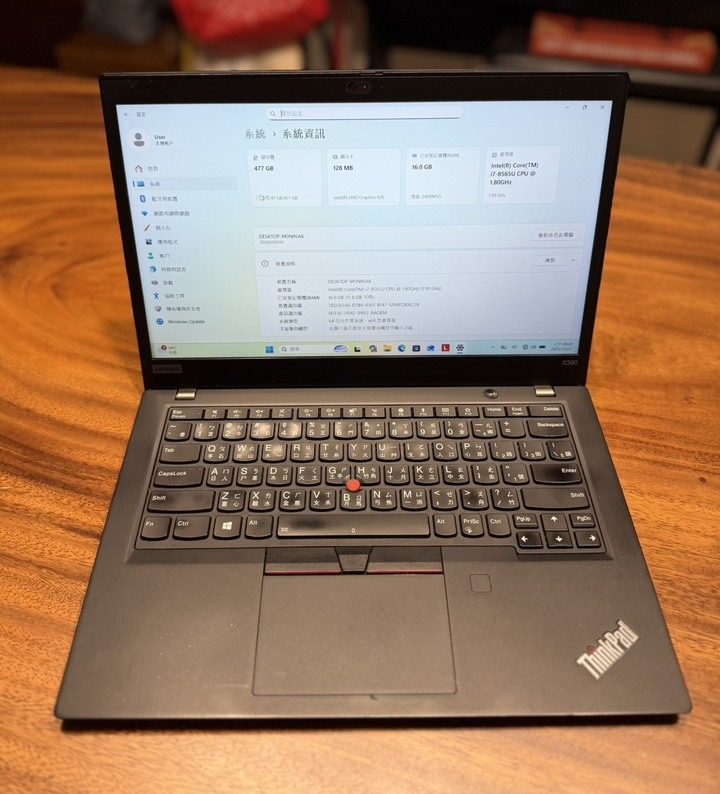Lenovo X390 I7-8565U/16G/512GB