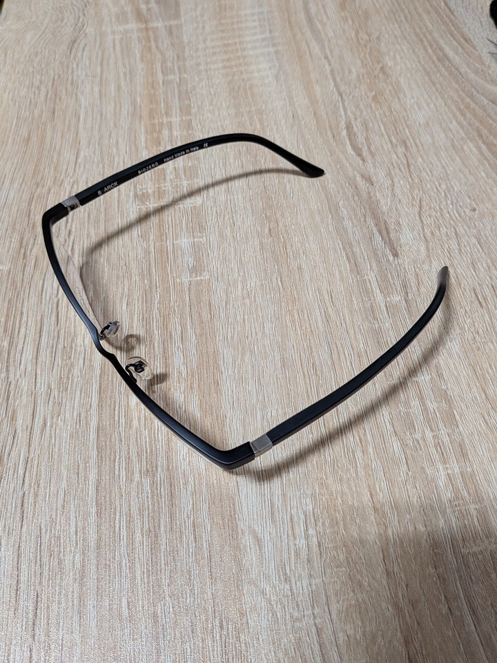 STARCK眼鏡 STARCK eyes 經典波浪型半框手工框PL0801 黑色 全新品