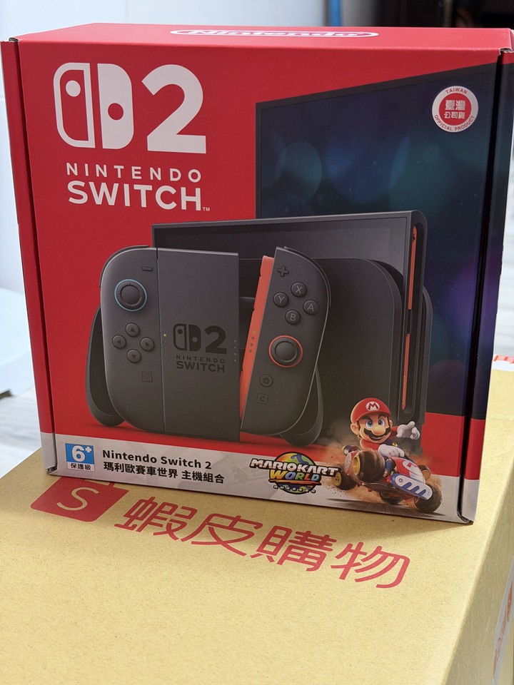 （不議價）任天堂 switch2 瑪利歐賽車同捆組 全新未拆 附發票證明