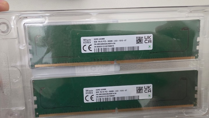 海力士桌上型 DDR5 5600 8Gb 兩條