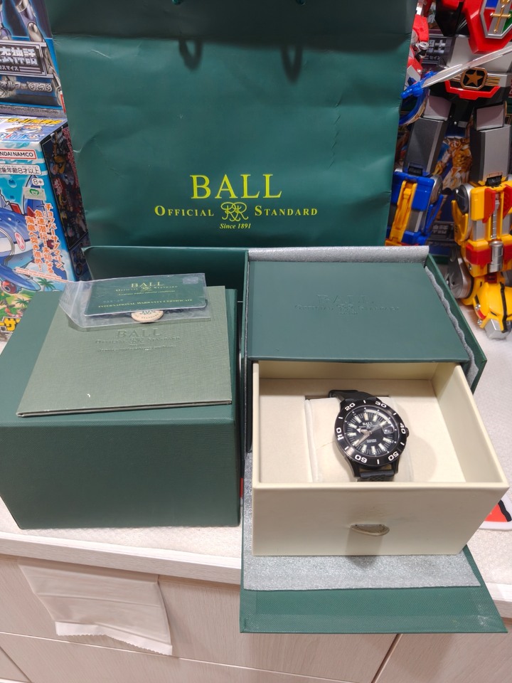 錶況佳遠東鐘錶盒卡齊全的購買的BALL Watch 波爾錶 Fireman NECC 自動機械潛水腕錶歡迎面交