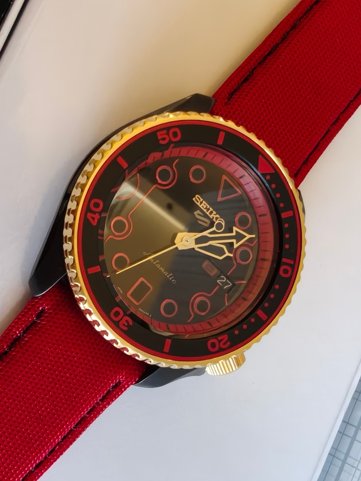 超極新26/9/27旗艦櫃購買保固三年SEIKO 精工 5 Sports x 快打旋風 KEN 聯名限量機械錶 42.5mm歡迎面交