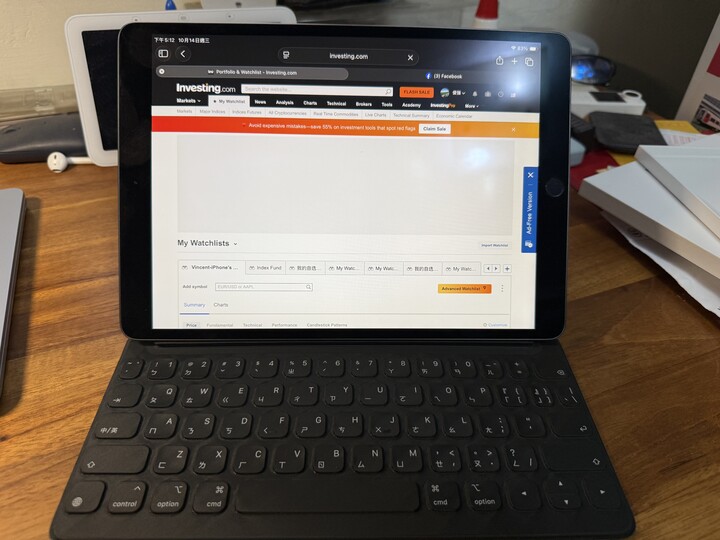 iPad air3 wifi 版 256g+Smart Keyboard 過保固