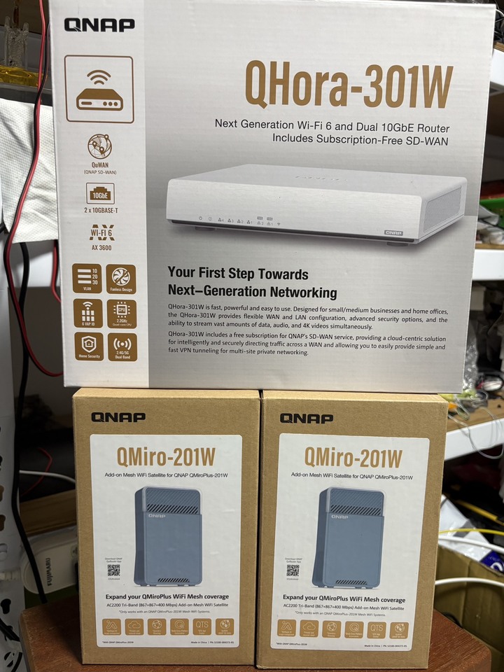 QNAP 威聯通 QHora-301W,QMiro-201W路由器