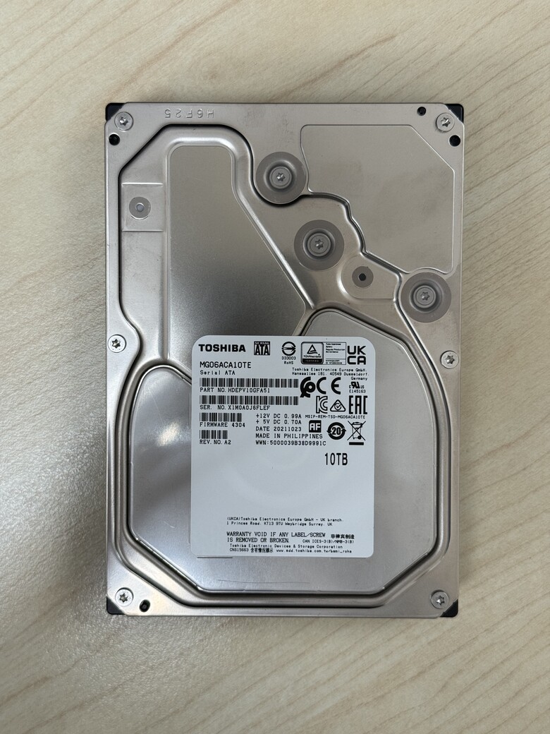 TOSHIBA 東芝 【企業碟】10TB 3.5吋 硬碟(MG06ACA10TE)