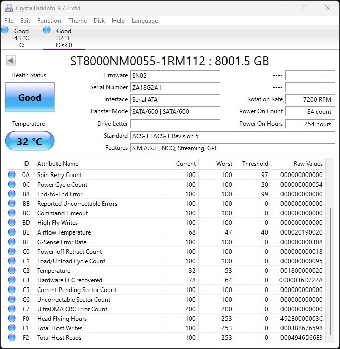 Seagate 希捷 8TB 3.5吋 256MB 7200轉 SATA企業級硬碟