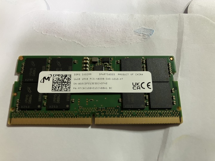 美光16G DDR5 4800