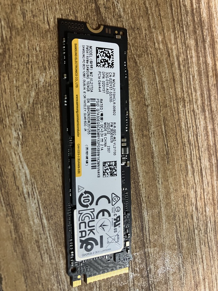 三星．NVMe SSD 1T PM9A1