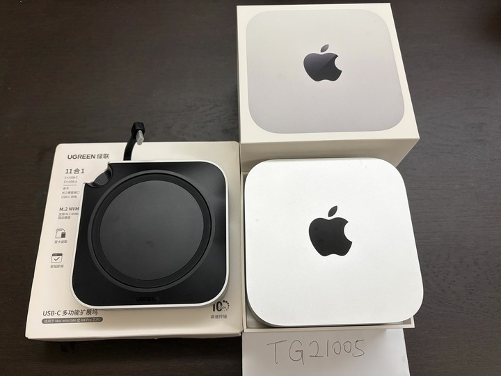 Mac mini m4 16/256g 綠聯拓展底座