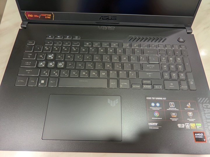 TUF Gaming A17 FA707NU RTX4050/16G/5122G