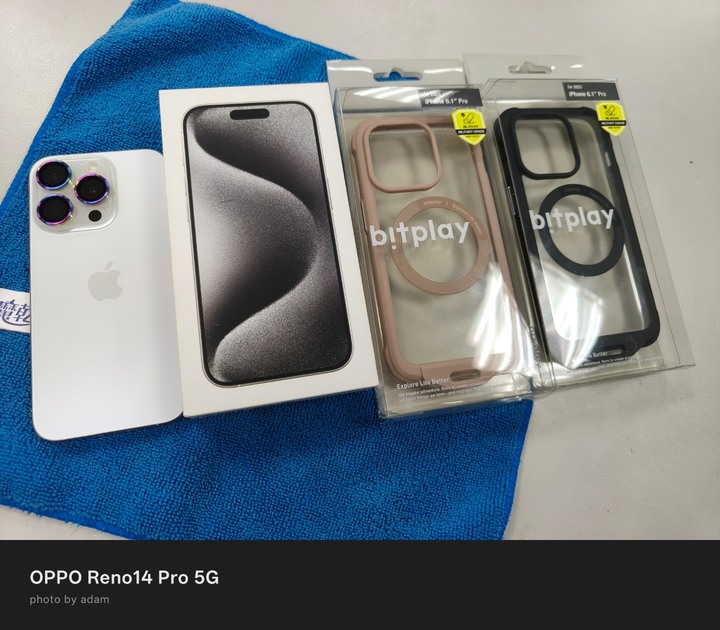 iPhone 15 Pro 白色鈦金屬 幾近全新無傷128G