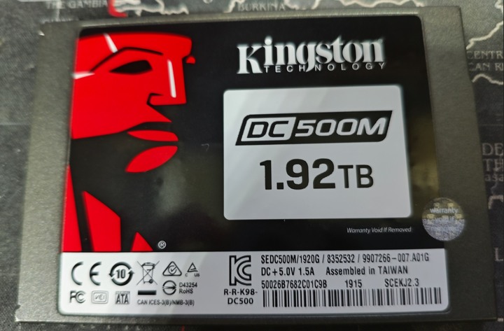 金士頓DC500M-1.92TB SATA SSD