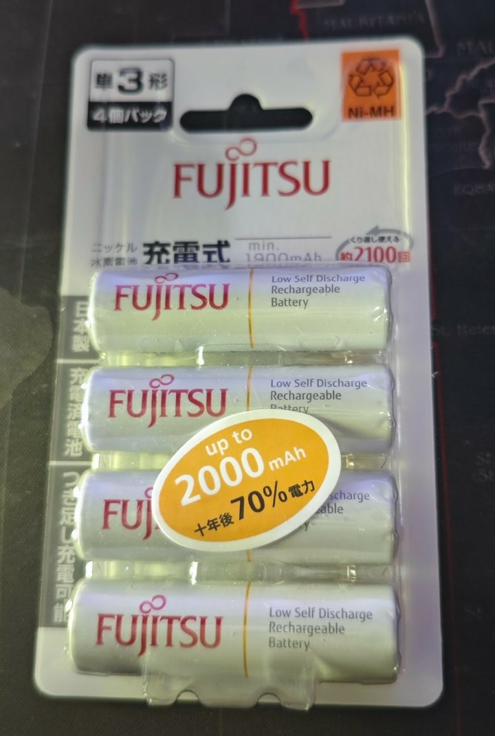 富士AA3號 低自放充電電池1900mAh.4入一卡