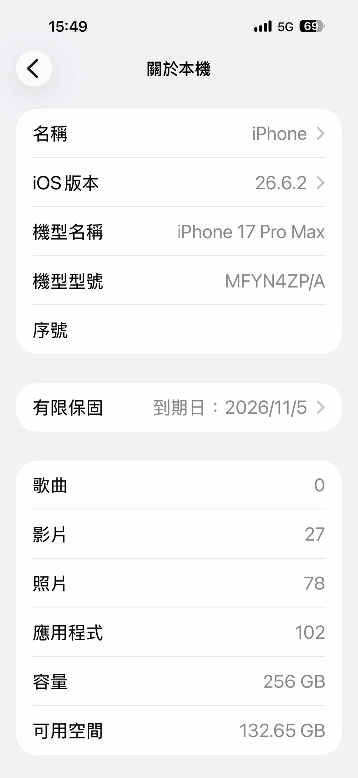 17 pro max 256g