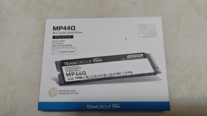 MP44Q SSD 2TB全新未拆封6月買原廠保固五年