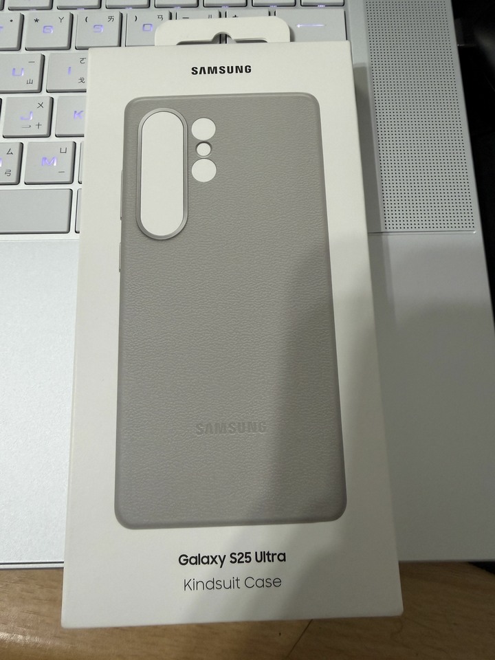 Samsung S25 Ultra全新皮革保護殼灰色