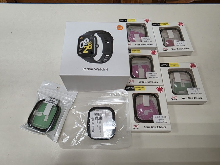 95%新 小米 Redmi Watch 4 紅米手錶 4 黑色 1.97吋大螢幕 內建喇叭 5ATM防水 最高20天續行