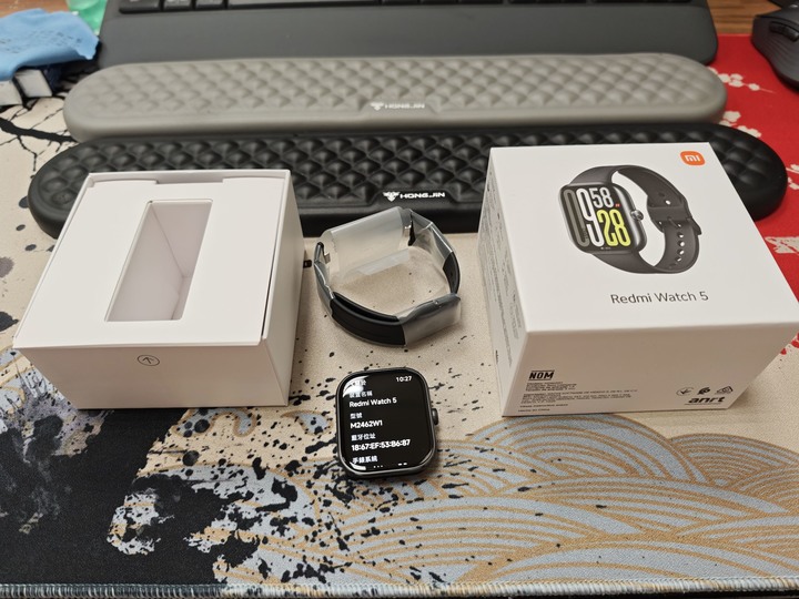 99%新 小米 Redmi Watch 5 小米智慧手錶 黑色 台灣公司貨 保固中 藍牙通話 盒裝配件完整 可播放音樂