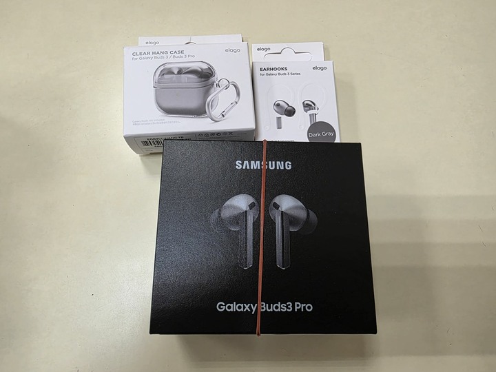99%新 三星 SAMSUNG Galaxy Buds3 Pro 藍牙耳機 入耳式 銀河灰 一年保固 Elago 全配