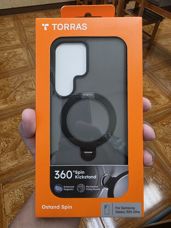 僅拆封 TORRAS 圖拉斯 Ostand Spin 三星 SAMSUNG S25 Ultra 霧面黑 磁吸支架殼