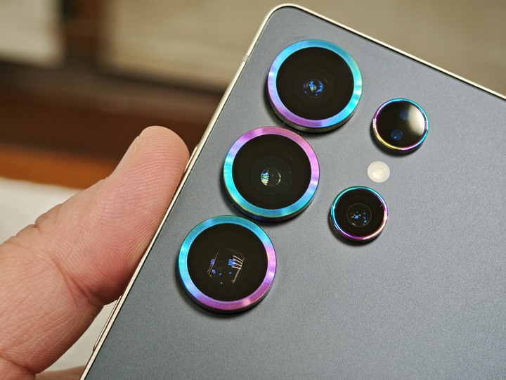 97%新 SAMSUNG 三星 Galaxy S25 Ultra 256G 鈦黑 Hoda 霧面玻璃貼 imos 鏡頭貼