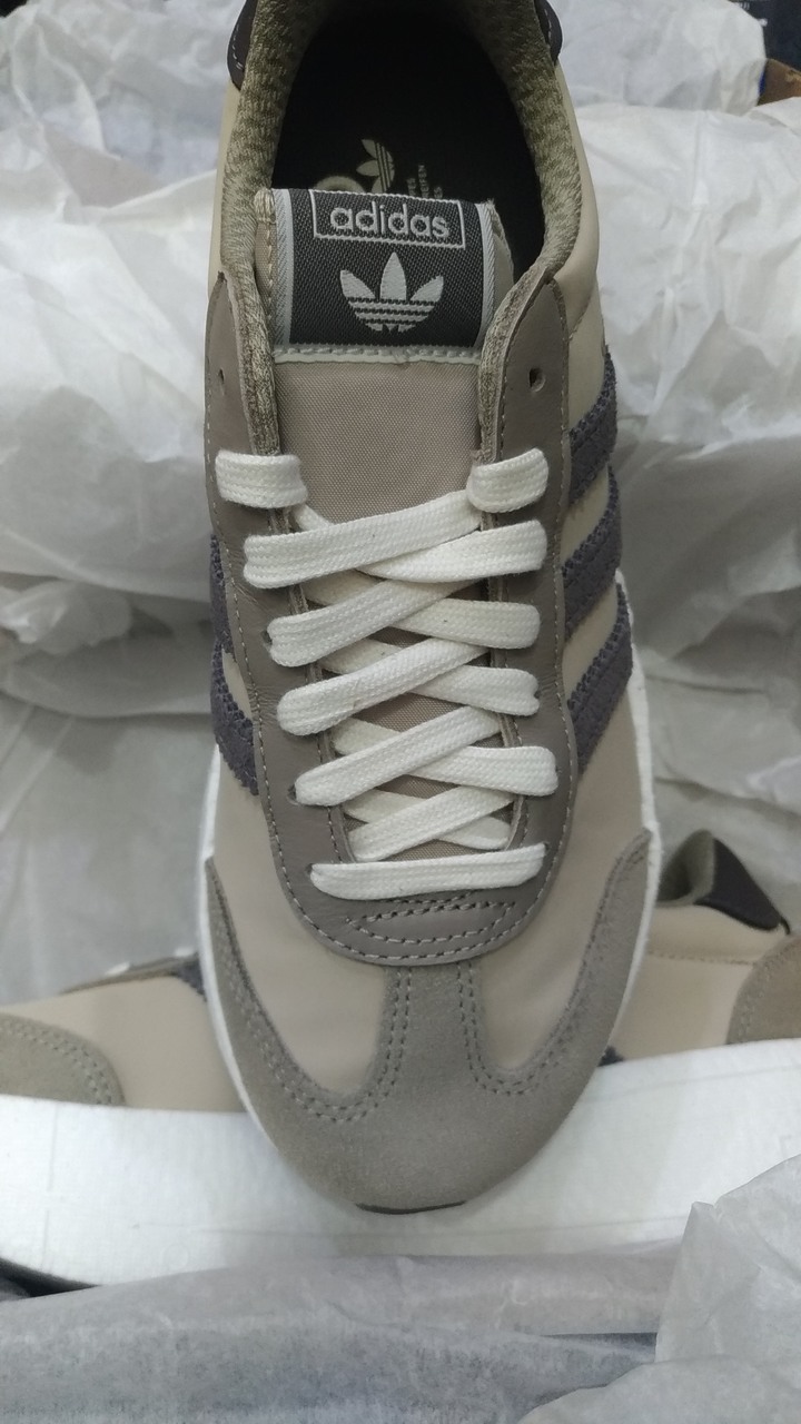Adidas 愛迪達 City RNR 24cm 女鞋 棕 麂皮 復古 休閒厚底 運動鞋 JR8011