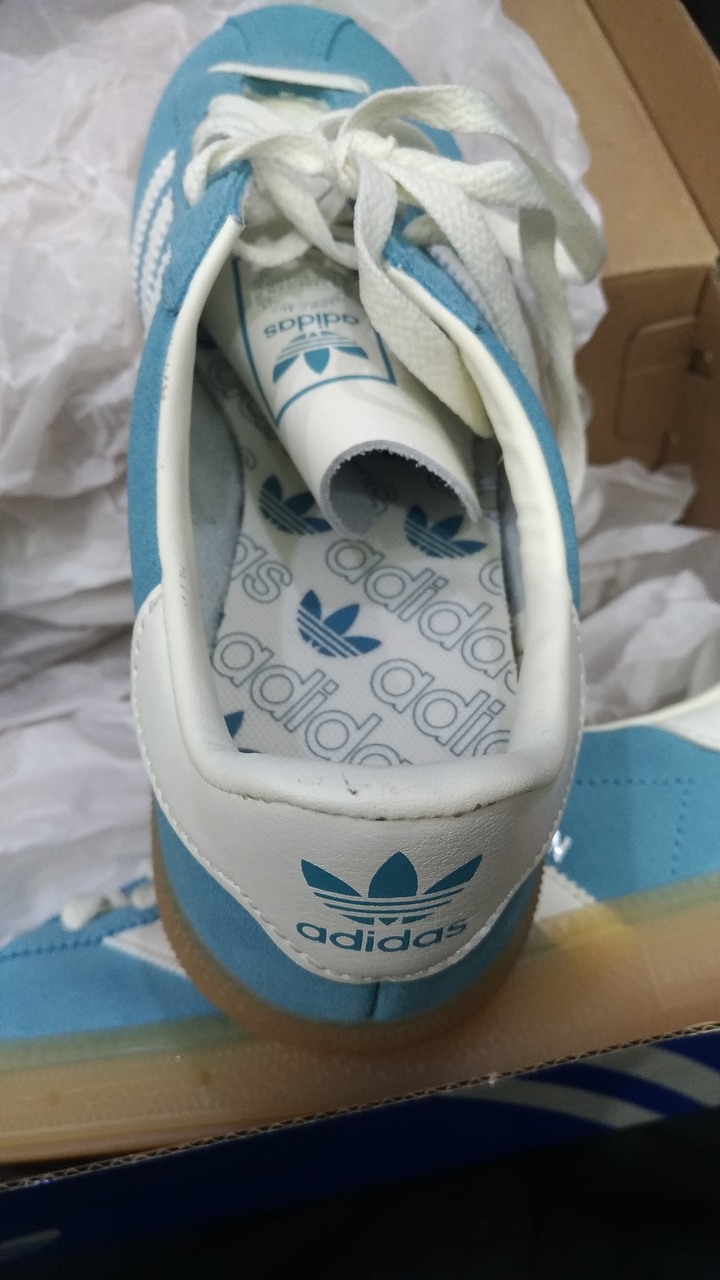 Adidas 愛迪達 Muenchen W 23.5cm 女鞋 藍 白 膠底 復古 休閒 JS3991