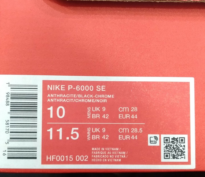 NIKE 休閒 男鞋 28cm 運動鞋 P-6000 SE 黑 HF0015-002