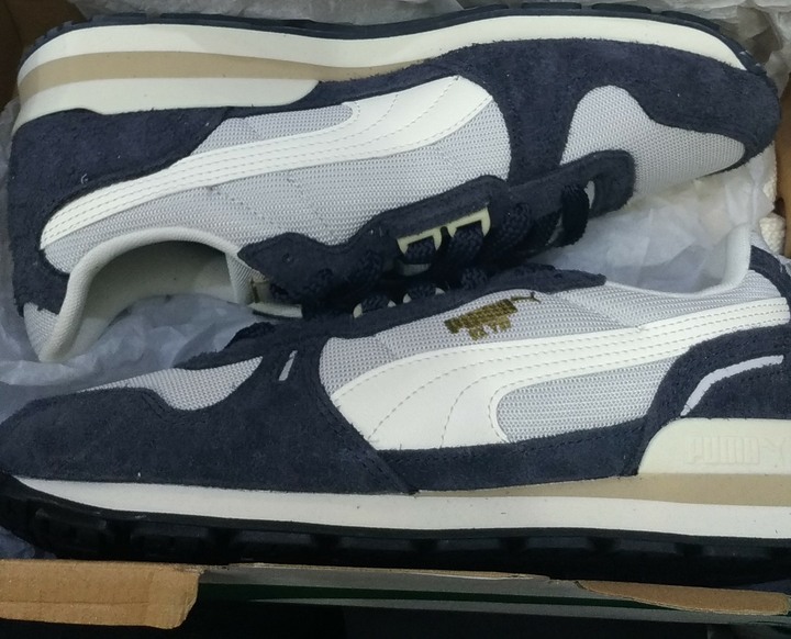 Puma RX 737 Vintage 28cm 男鞋 灰 藍 麂皮 拼接 復古 休閒 情侶鞋 401332-01