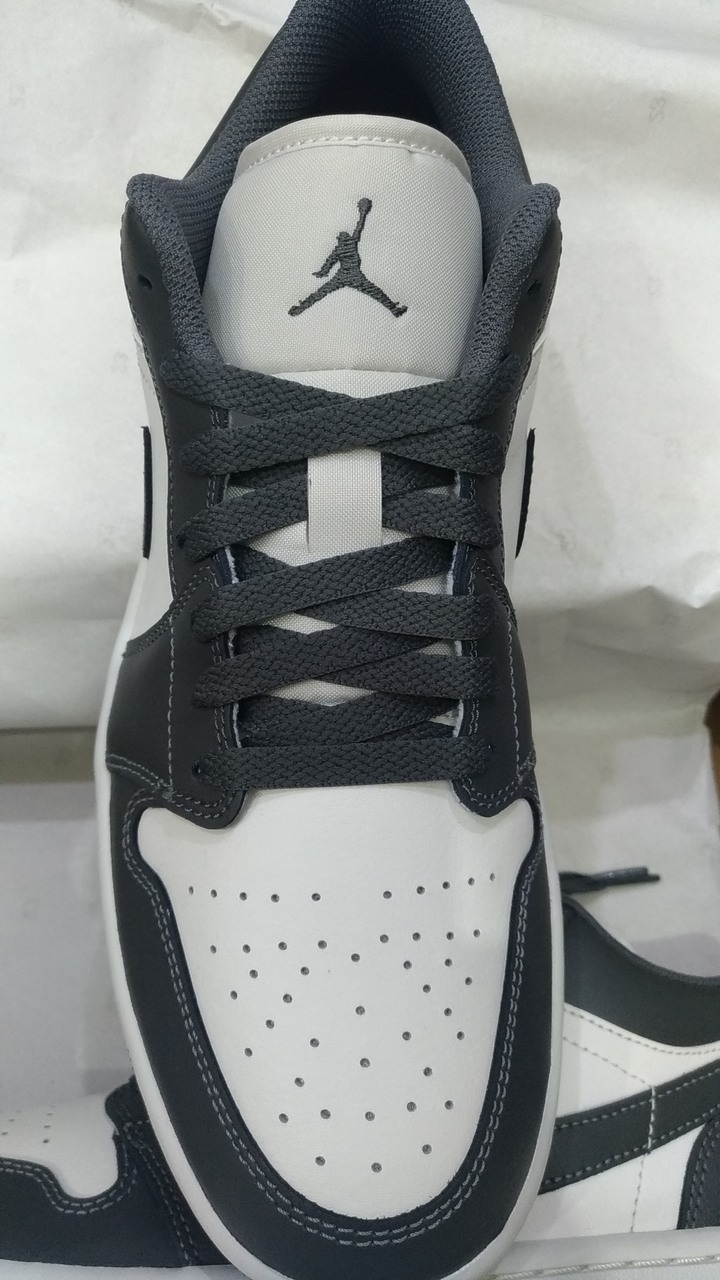 NIKE 耐吉 28cm Air Jordan 1 Low 男鞋 深灰 AJ1 低筒 一代 553558-044