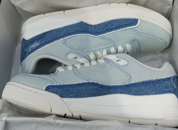 Nike 休閒 W Jordan Flight Court SE 24.5cm 女鞋 藍 單寧 喬丹 IB4414-100