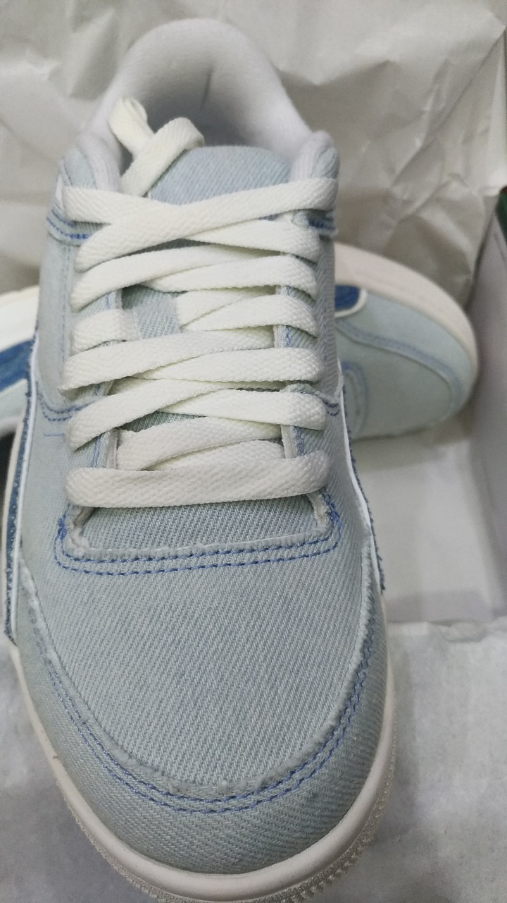 Nike 休閒 W Jordan Flight Court SE 24.5cm 女鞋 藍 單寧 喬丹 IB4414-100