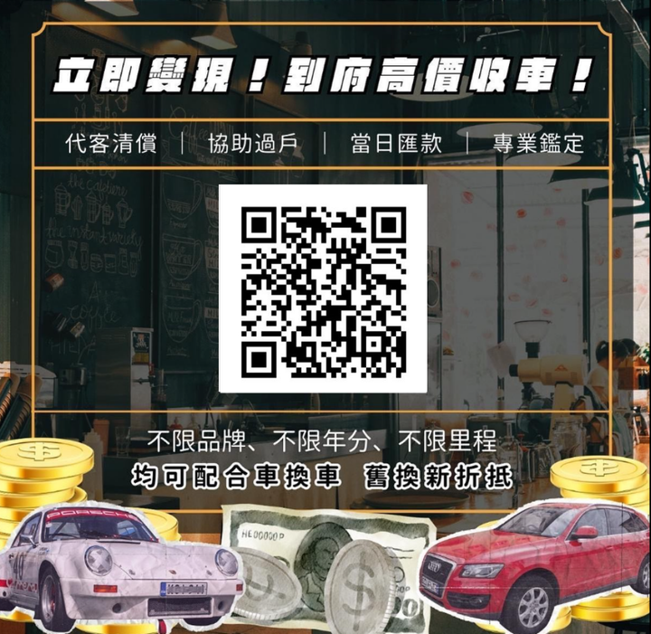 全台收購你的愛駒，不限廠牌、不限車種！全省收車．驚喜高價收購．現金完整交易．到府估車服務．專線:0989-818496 盧先生